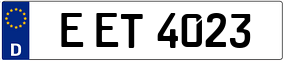 Trailer License Plate
